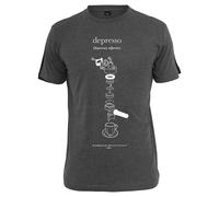 T-shirt Mister Tee Depresso Marron S