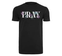 T-shirt Mister Tee Flower Pray Noir L