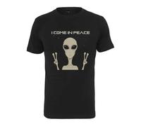 T-shirt Mister Tee i come in peace Noir S