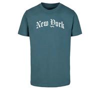 T-shirt Mister Tee New York Wording Bleu S