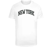 T-shirt Mister Tee NY Wording Blanc L