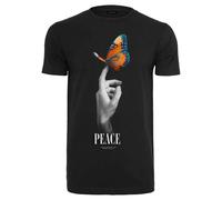 T-shirt Mister Tee Peace Butterfly Noir S