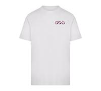 Mister Tee T-Shirt 'All Or Nothin Chain' rose / noir / blanc, Taille M