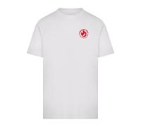 Mister Tee T-Shirt 'Always On Fire' rouge / blanc, Taille XL
