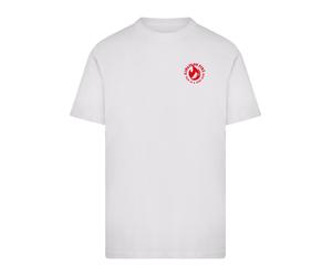 Mister Tee T-Shirt 'Always On Fire' rouge / blanc, Taille XXL