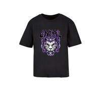 Mister Tee T-shirt 'Always On Fire' violet / noir / blanc, Taille M