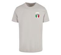 Mister Tee T-Shirt 'Azurro Italia' gris clair, Taille XXXL