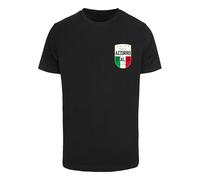 Mister Tee T-Shirt 'Azurro Italia' or / vert / noir / blanc, Taille XS