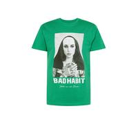 Mister Tee T-Shirt 'Bad Habit' vert / noir / blanc, Taille S