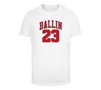 Mister Tee T-Shirt 'Ballin 23' blanc, Taille L
