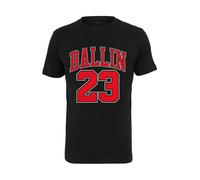Mister Tee T-Shirt 'Ballin 33' rouge clair / noir / blanc, Taille M
