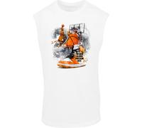 Mister Tee T-Shirt 'Ballin' gris / orange / noir / blanc, Taille XXL
