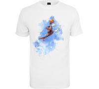 Mister Tee T-Shirt bleu clair / orange / rouge / blanc, Taille XXL