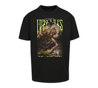 Mister Tee T-Shirt beige / noisette / vert fluo / noir, Taille S