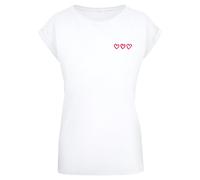T-shirt femme Mister Tee Three In A Row Blanc S