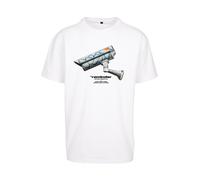 Mister Tee T-Shirt bleu / gris / noir / blanc, Taille XS