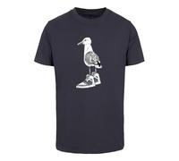 Mister Tee T-Shirt bleu marine / noir / blanc, Taille S