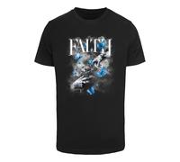 Mister Tee T-Shirt bleu / noir / blanc, Taille L