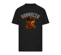 Mister Tee T-Shirt 'Brooklyn Born Legend' marron / noir / blanc, Taille L
