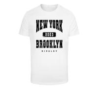 Mister Tee T-Shirt 'Brooklyn' noir / blanc, Taille XXL
