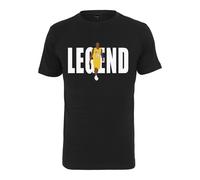 Mister Tee T-Shirt brun foncé / jaune fluo / violet néon / noir / blanc, Taille S