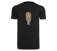 Mister Tee T-Shirt 'Bushwick Sketch' rose / noir, Taille S