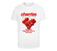 Mister Tee T-Shirt 'Cherry Moments' vert / rouge / blanc, Taille XS
