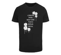 Mister Tee T-Shirt 'City Roses' anthracite / noir / blanc, Taille M