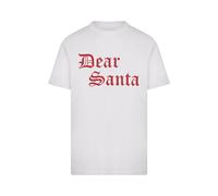 Mister Tee T-Shirt 'Dear Santa' rouge / blanc, Taille XXXL