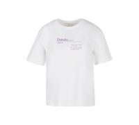 Mister Tee T-shirt 'Delulu Definition' violet / blanc cassé, Taille XXL