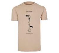 Mister Tee T-Shirt 'Depresso' sable / noir, Taille 5XL