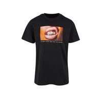 Mister Tee T-Shirt 'El Oro' pueblo / rouge pastel / noir / blanc, Taille S