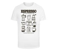 Mister Tee T-Shirt 'Espresso Yourself Coffee' noir / blanc, Taille M