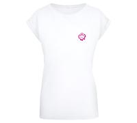 Mister Tee T-shirt 'Everything Is Nice' rose / blanc, Taille S