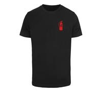 Mister Tee T-Shirt 'F**king Problems' orange / rouge / noir, Taille S