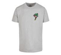 Mister Tee T-Shirt 'Flamingo' gris chiné / mélange de couleurs, Taille S