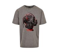 Mister Tee T-Shirt 'Flying High' pierre / rouge néon / noir, Taille XS