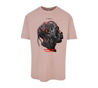 Mister Tee T-Shirt 'Flying High' rose ancienne / rouge / noir, Taille M