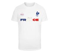 Mister Tee T-Shirt 'France' bleu foncé / caramel / rouge / blanc, Taille XL