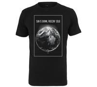 Mister Tee T-Shirt Freezing Cold Oberteil Shirt Monde Terre Noir Blanc Imprimé