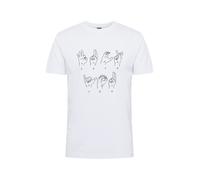 Mister Tee T-Shirt 'FU Sign Language' noir / blanc, Taille XS
