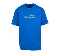 Mister Tee T-Shirt 'Gambling Capital' bleu cobalt / mélange de couleurs, Taille M