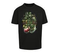 Mister Tee T-Shirt 'Garden Of Eden' jaune d'or / vert gazon / rouge cerise / noir, Taille L