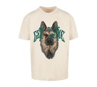 Mister Tee T-Shirt 'Gendarmerie' beige / sable / émeraude / blanc, Taille 5XL