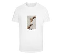 Mister Tee T-Shirt 'God Given Pizza' greige / rouge / blanc, Taille XXXL