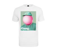 Mister Tee T-Shirt 'Golf Gang' vert / menthe / rose / rouge / blanc, Taille XS
