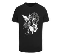 Mister Tee T-Shirt 'Grace In Bloom' anthracite / noir / blanc, Taille 4XL