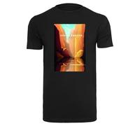 Mister Tee T-Shirt 'Grand Canyon' turquoise / brun foncé / orange / noir, Taille M