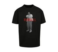Mister Tee T-Shirt gris clair / rouge / noir / blanc, Taille L