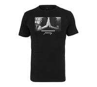 Mister Tee T-shirt gris / noir / blanc, Taille XL